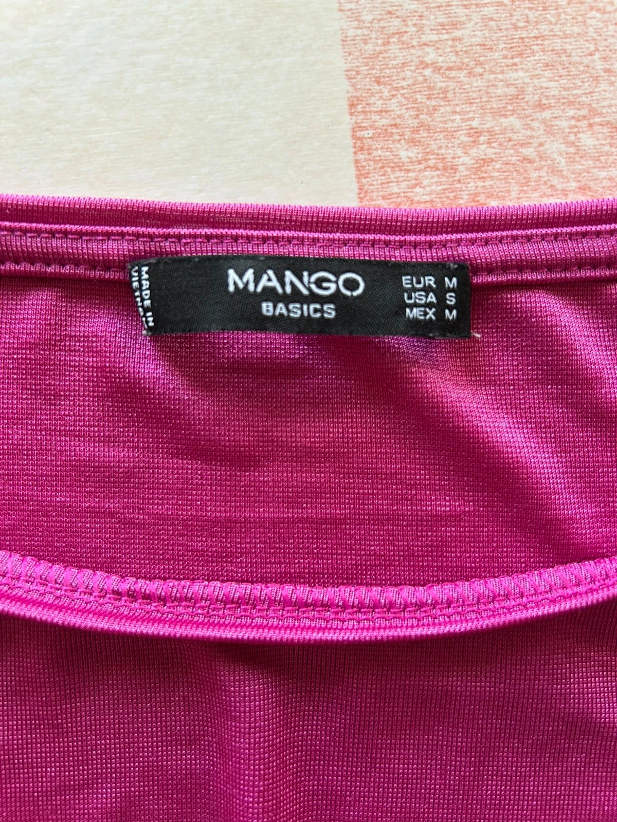 Haut ample Mango Basics fuchsia 👚 – photo 2